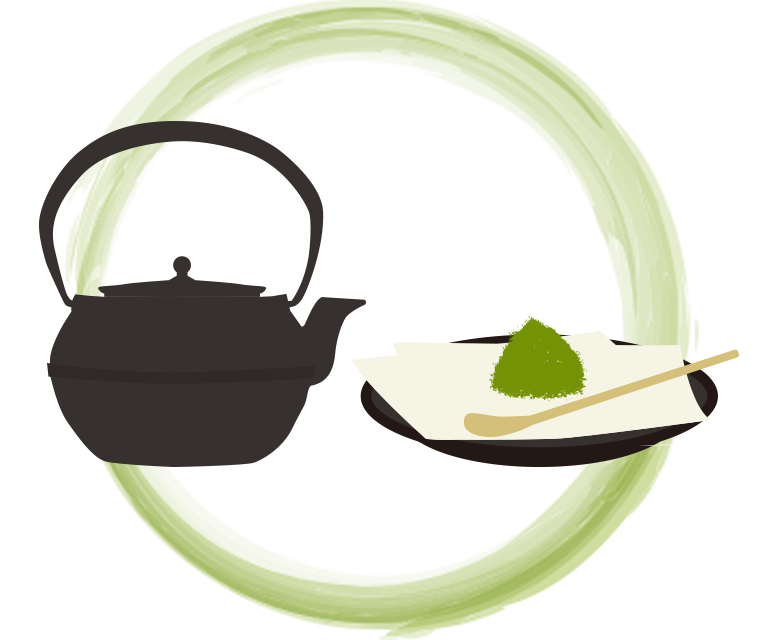 抹茶体験セクションタイトル装飾右